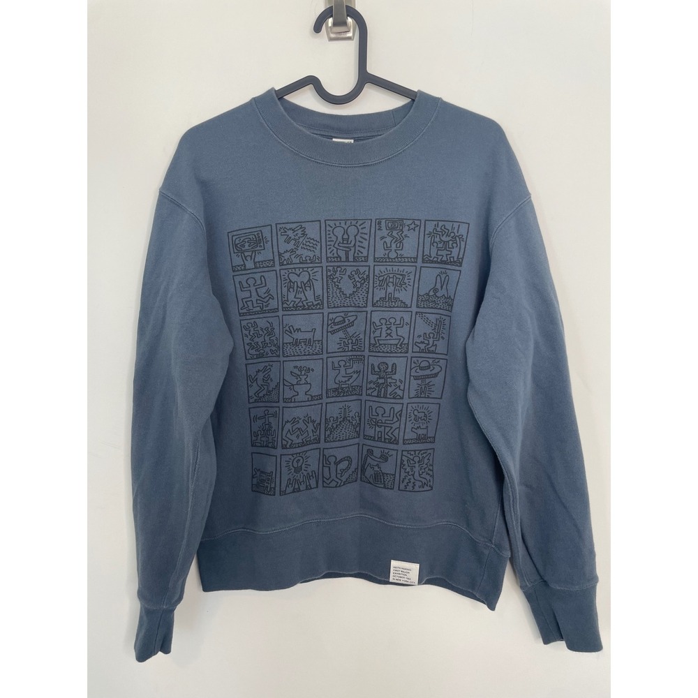 Uniqlo Keith Haring UT Sweatshirt First Exhibition Blue Small